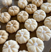 Load image into Gallery viewer, Pumpkin shaped, pumpkin spice soy wax candle 8oz