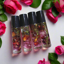 Load image into Gallery viewer, Love attraction body oil| Assist in healing relationships, brings good luck| Scent Gardenia, Peony and Roses