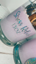 Load image into Gallery viewer, 13oz Glass “Stress Relief” soy wax intention candle