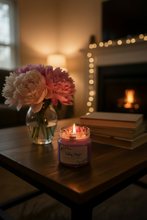 Load image into Gallery viewer, Moon stone 8oz Glass hand poured soy wax candle