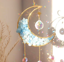 Load image into Gallery viewer, Aqua marine crystal sun catcher