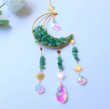 Load image into Gallery viewer, Green Aventurine crystal sun catcher