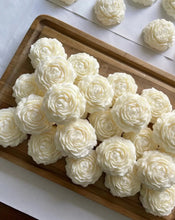 Load image into Gallery viewer, Peony rose shaped soy wax candle | Peony and Gardenia scented