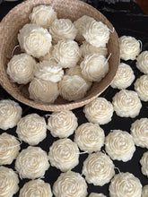 Load image into Gallery viewer, Peony rose shaped soy wax candle | Peony and Gardenia scented