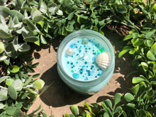 Load image into Gallery viewer, 8oz Glass Sea goddess ✨100% hand poured soy wax candle🐚"Tranquility, peace, love, prosperity, brings calm"