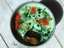 Load image into Gallery viewer, 4oz Tin "Money attraction candle"| Attracts financial abundance, wealth, love and luck