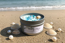 Load image into Gallery viewer, 4oz Tin Sea goddess 100% hand poured soy wax candle π"Tranquility, peace, love, prosperity, brings calm"
