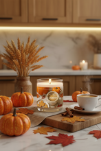 Load image into Gallery viewer, Hazelnut coffee and fall cookies fall 8oz candle
