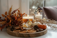 Load image into Gallery viewer, Hazelnut coffee and fall cookies fall 8oz candle
