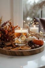 Load image into Gallery viewer, Hazelnut coffee and fall cookies fall 8oz candle
