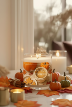 Load image into Gallery viewer, Hazelnut coffee and fall cookies fall 8oz candle

