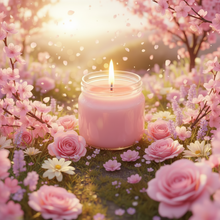 Load image into Gallery viewer, Flower bouquet 8oz Hand poured Glass candle
