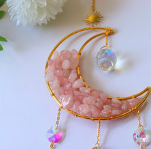 Load image into Gallery viewer, Rose quartz sun catcher
