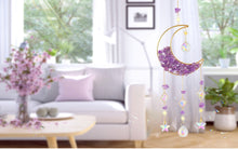 Load image into Gallery viewer, Amethyst moon crystal sun catcher
