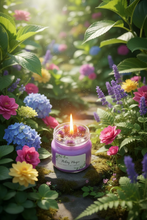 Load image into Gallery viewer, Moon stone 8oz Glass hand poured soy wax candle
