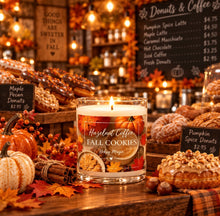 Load image into Gallery viewer, Hazelnut coffee and fall cookies fall 8oz candle
