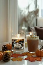 Load image into Gallery viewer, Toasted marshmallows and fall cookies fall 8oz candle
