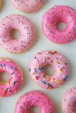 Load image into Gallery viewer, Strawberry sprinkled donuts 8oz
