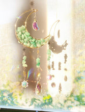 Load image into Gallery viewer, Green Aventurine crystal sun catcher
