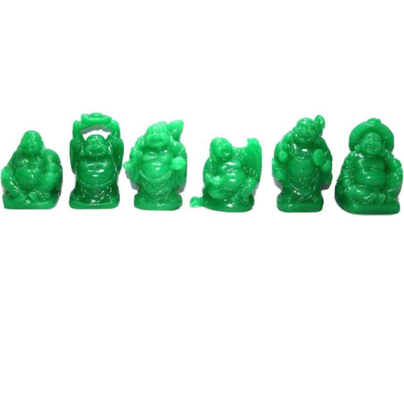 Laughing Buddha statue - Jade Crystal