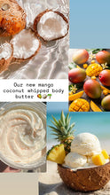 Load image into Gallery viewer, Mango coconut whipped body butter 8.5 oz
