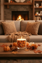 Load image into Gallery viewer, Pumpkin spice 8oz fall candle
