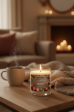 Load image into Gallery viewer, Cinnamon apple 8oz fall candle
